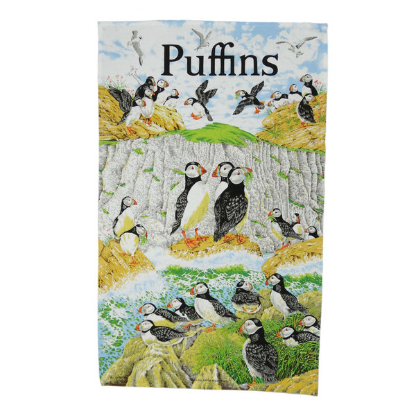 Tea Towel 'The Puffins'