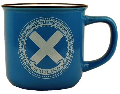Tea Mug Blue Saltire (Keramik-Teebecher)