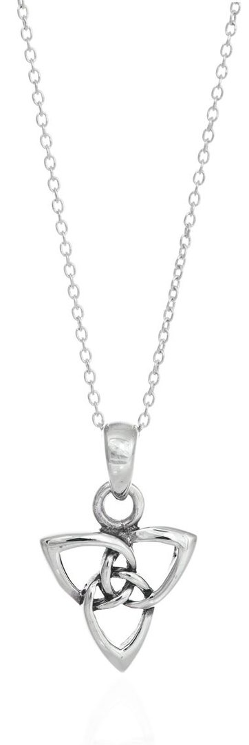 Trinity Knot Celtic Necklace, Silber 925/1000